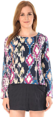 KOTTY Women's Floral Printed Puff Sleeves Crepe Maxi Dress
