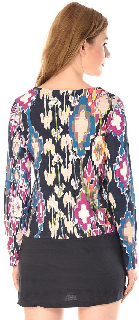 KOTTY Women's Floral Printed Puff Sleeves Crepe Maxi Dress