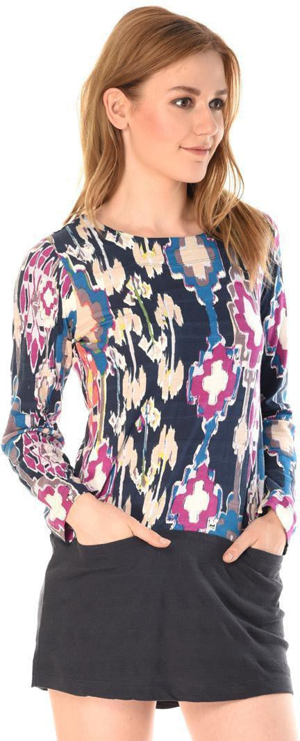 KOTTY Women's Floral Printed Puff Sleeves Crepe Maxi Dress