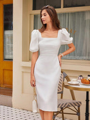 KOTTY Women's Solid Half Sleeve Cape Hope Causal Dress 