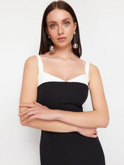 KOTTY Women's solid Bodycon Knee Length Dress
