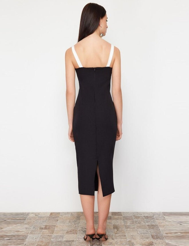 KOTTY Women's solid Bodycon Knee Length Dress