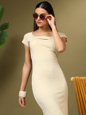 KOTTY Women's Solid Sleeveless Maxi Stylish looking Dress