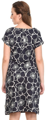 KOTTY Women's V-Neck Puff Sleeves Bodycon Dress