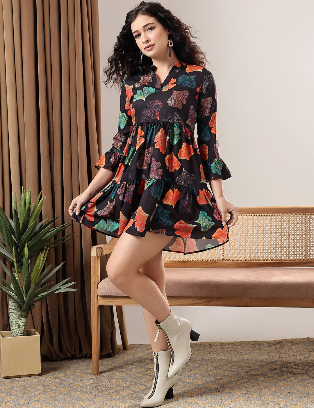 4 Sleeve Stout Causal Dress 