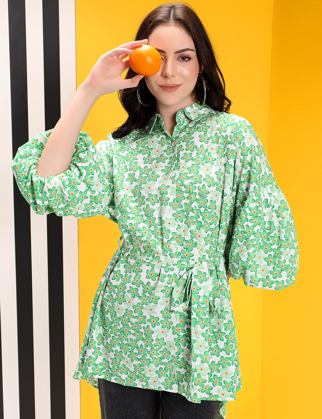 4 Sleeve Quaking Grass Causal Dress 