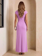 KOTTY Women's Baby Pink Bodycon Dress