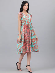 KOTTY Women's Shoulder Straps A-Line Midi Dress