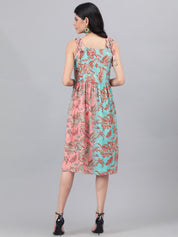KOTTY Women's Shoulder Straps A-Line Midi Dress