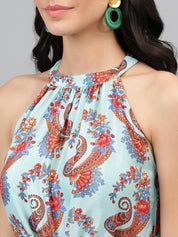 KOTTY Women's V-Neck A-Line Mini Dress