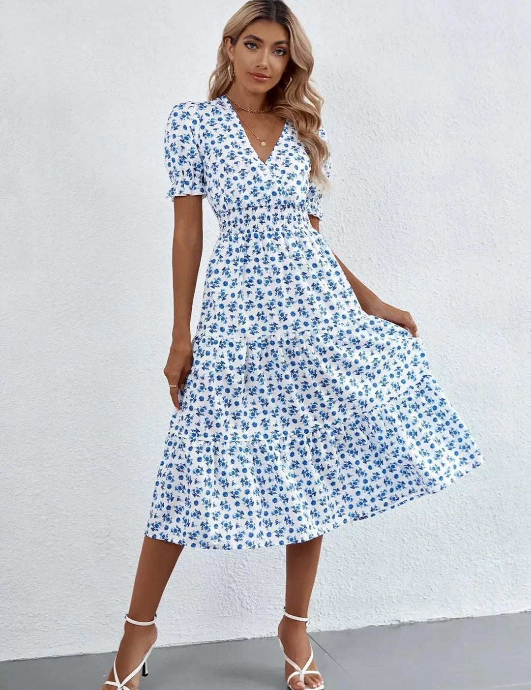KOTTY Women's Abstract Printed Sheath Midi Dress