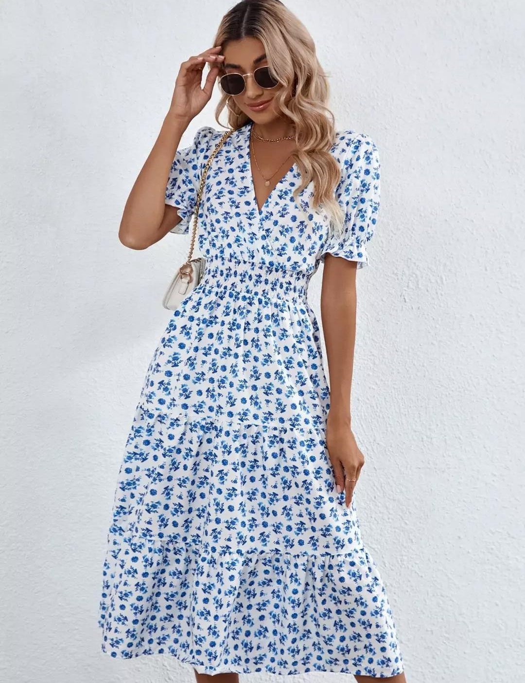 KOTTY Women's Abstract Printed Sheath Midi Dress