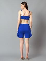 KOTTY Women Two Piece Dress Blue Mini/Short Dress 