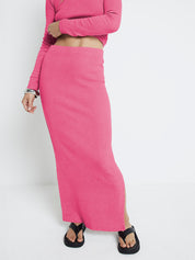 KOTTY Women Two Piece Dress Pink Ankle Length Dress 