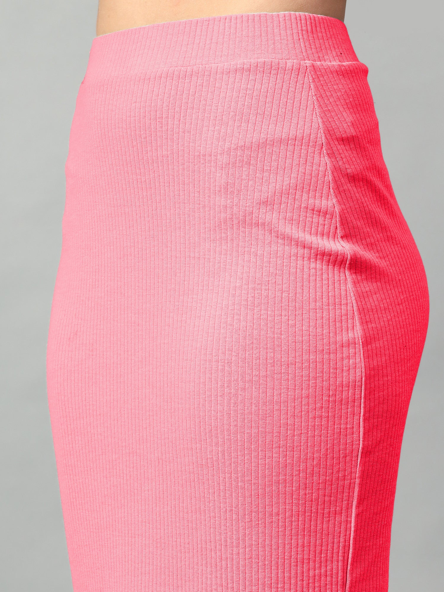 KOTTY Women Two Piece Dress Pink Below Knee Dress 