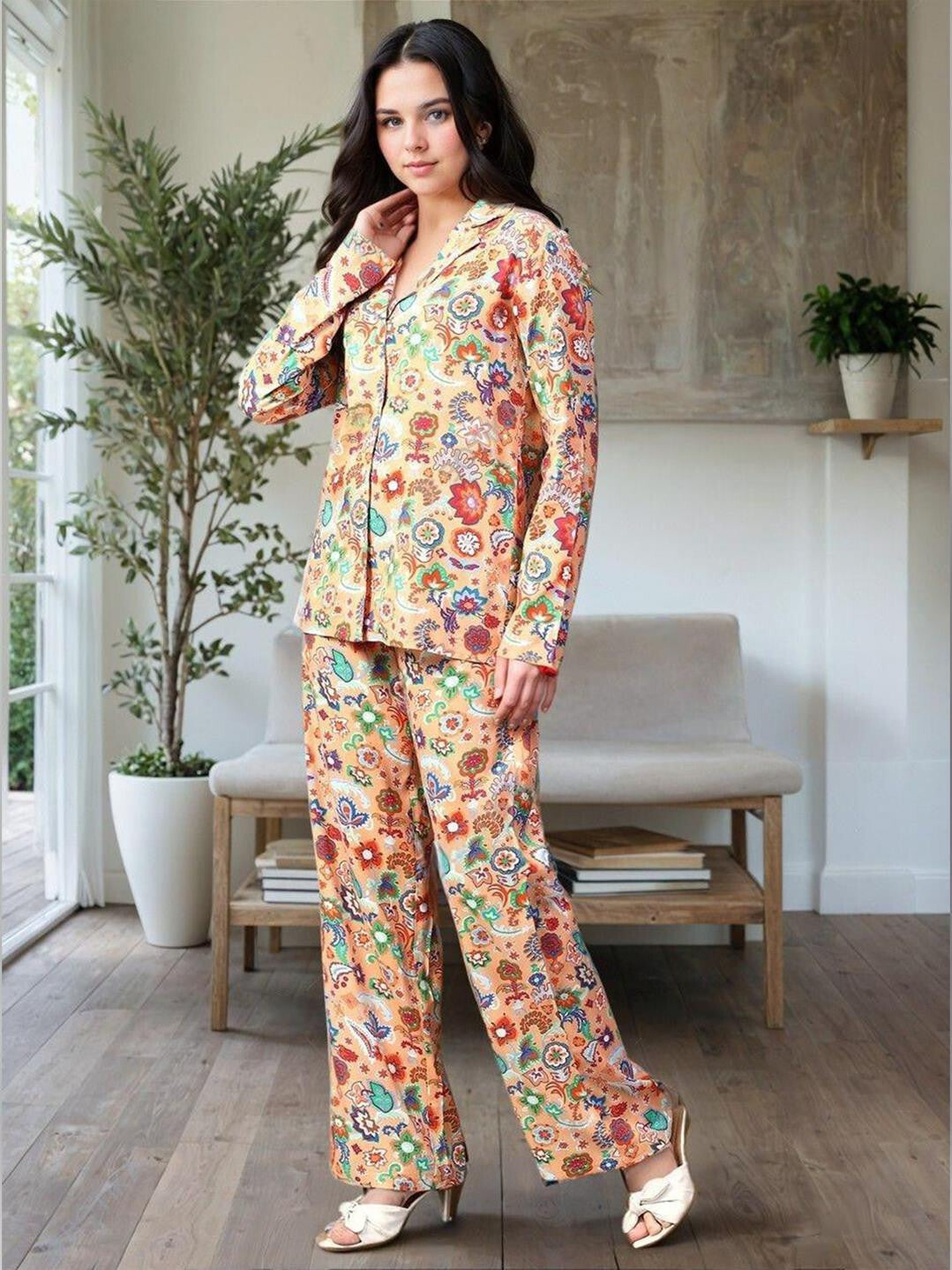 KOTTY Women Two Piece Dress Multicolor Maxi/Full Length Dress 