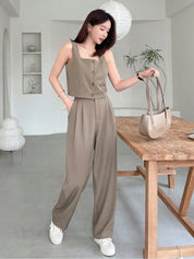 KOTTY Women Two Piece Dress Brown Maxi/Full Length Dress 