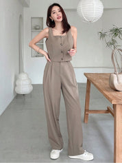 KOTTY Women Two Piece Dress Brown Maxi/Full Length Dress 