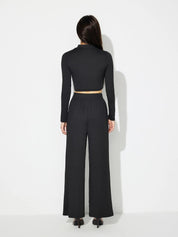 KOTTY Women Two Piece Dress Black Maxi/Full Length Dress 