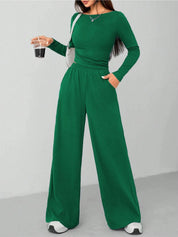 KOTTY Women Two Piece Dress Green Maxi/Full Length Dress 