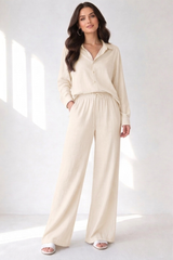 Women Beige Bodycon Top and Skirt Set