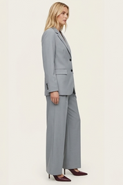 Women Grey Ribbed Top and Skirt Set