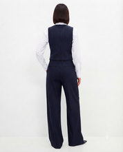 Blue Pinstripe Vest & Trouser Co-ord Set