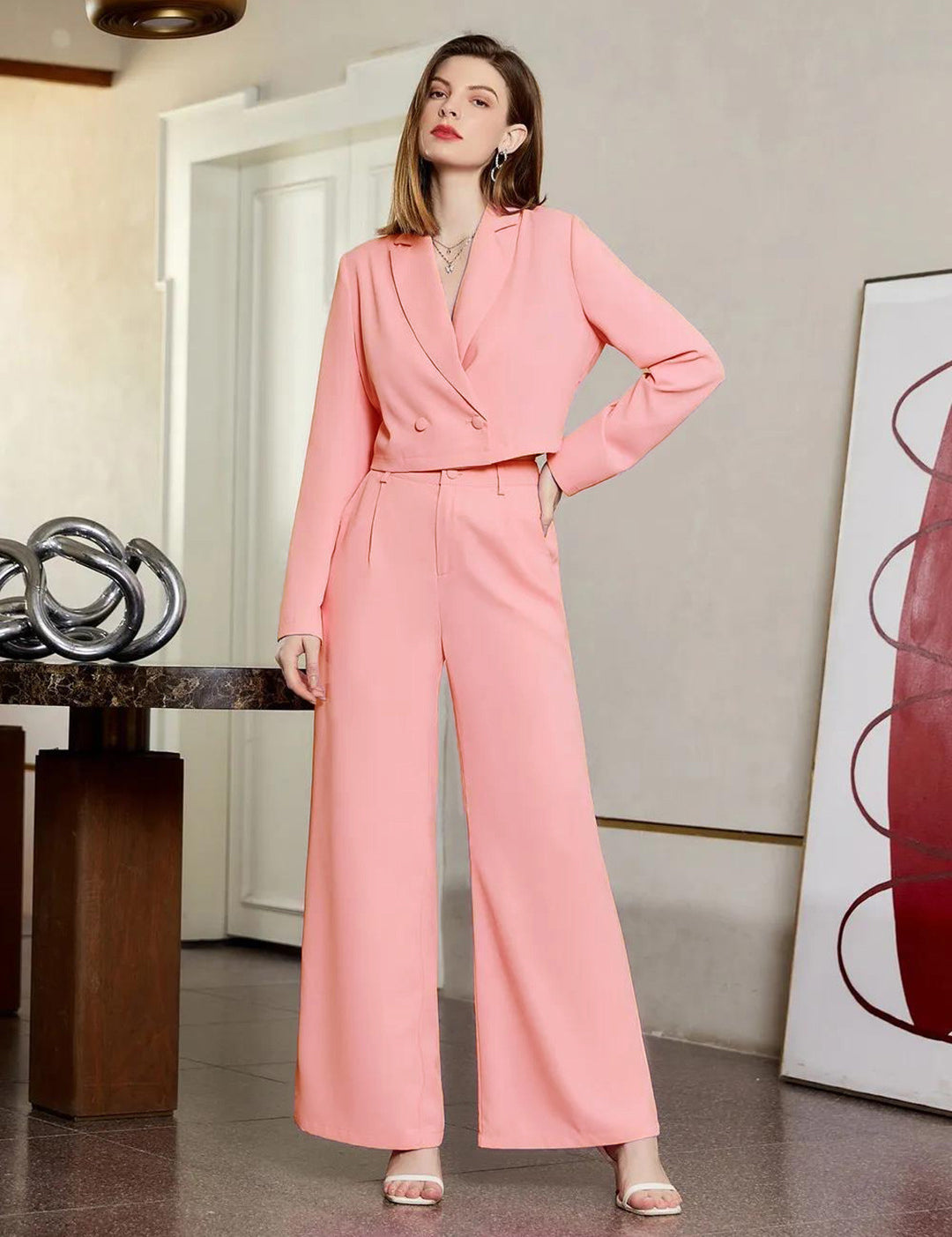 KOTTY Top Palazzos Co-ords Set 