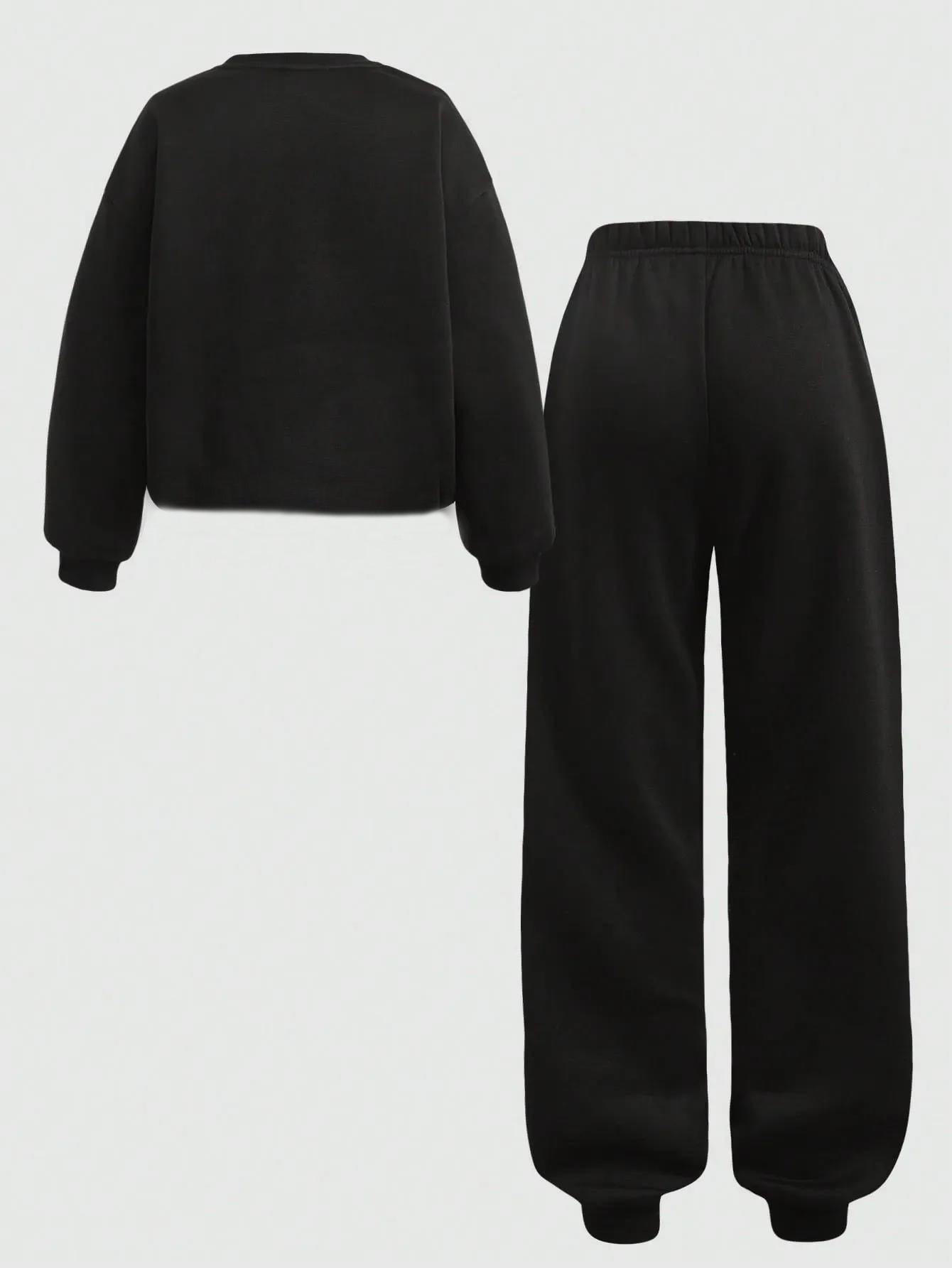 KOTTY Women‚Äôs Black Cropped Sweatshirt