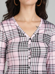 KOTTY Checkered Women Jumpsuit 
