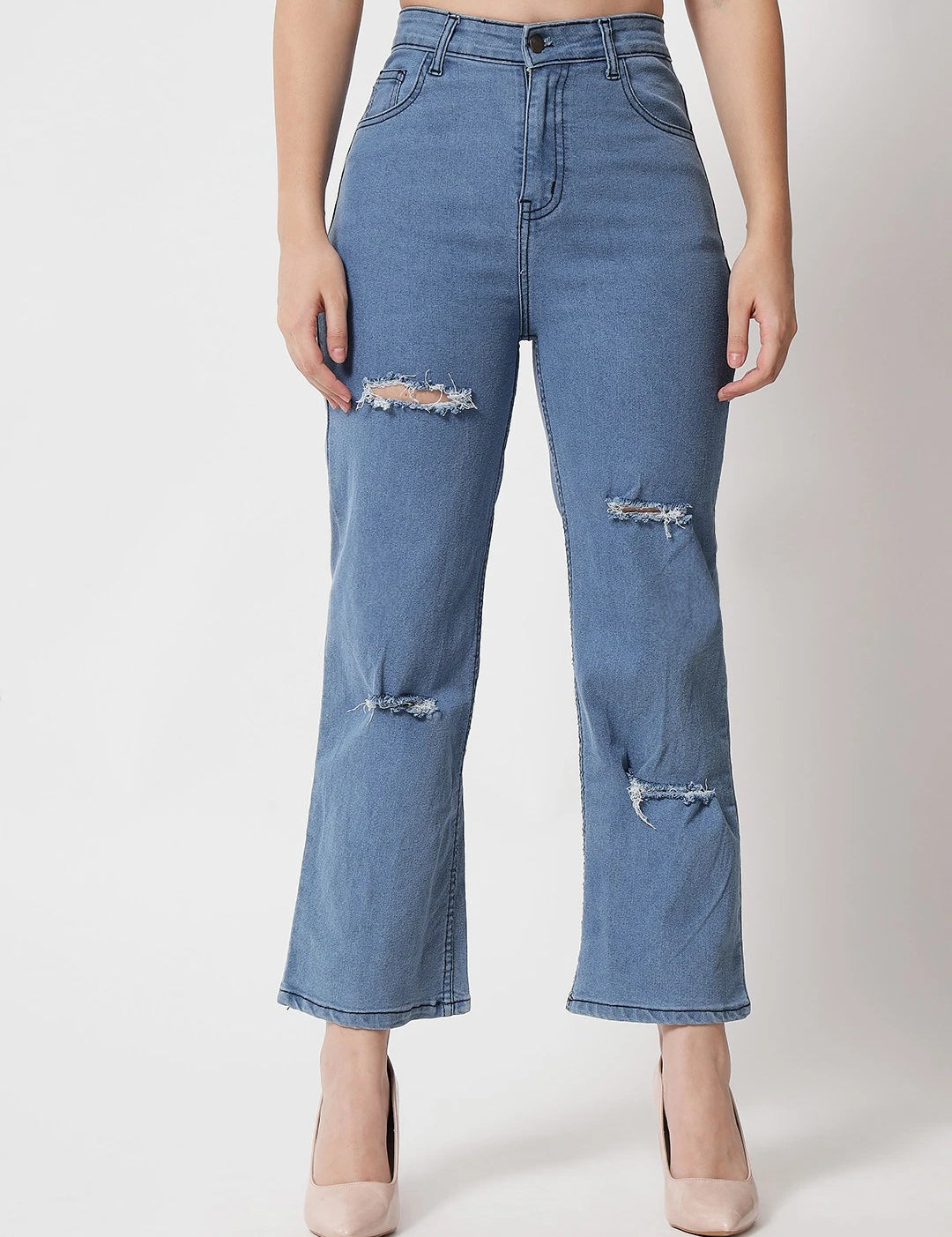 KOTTY Regular Women Light Blue Jeans 