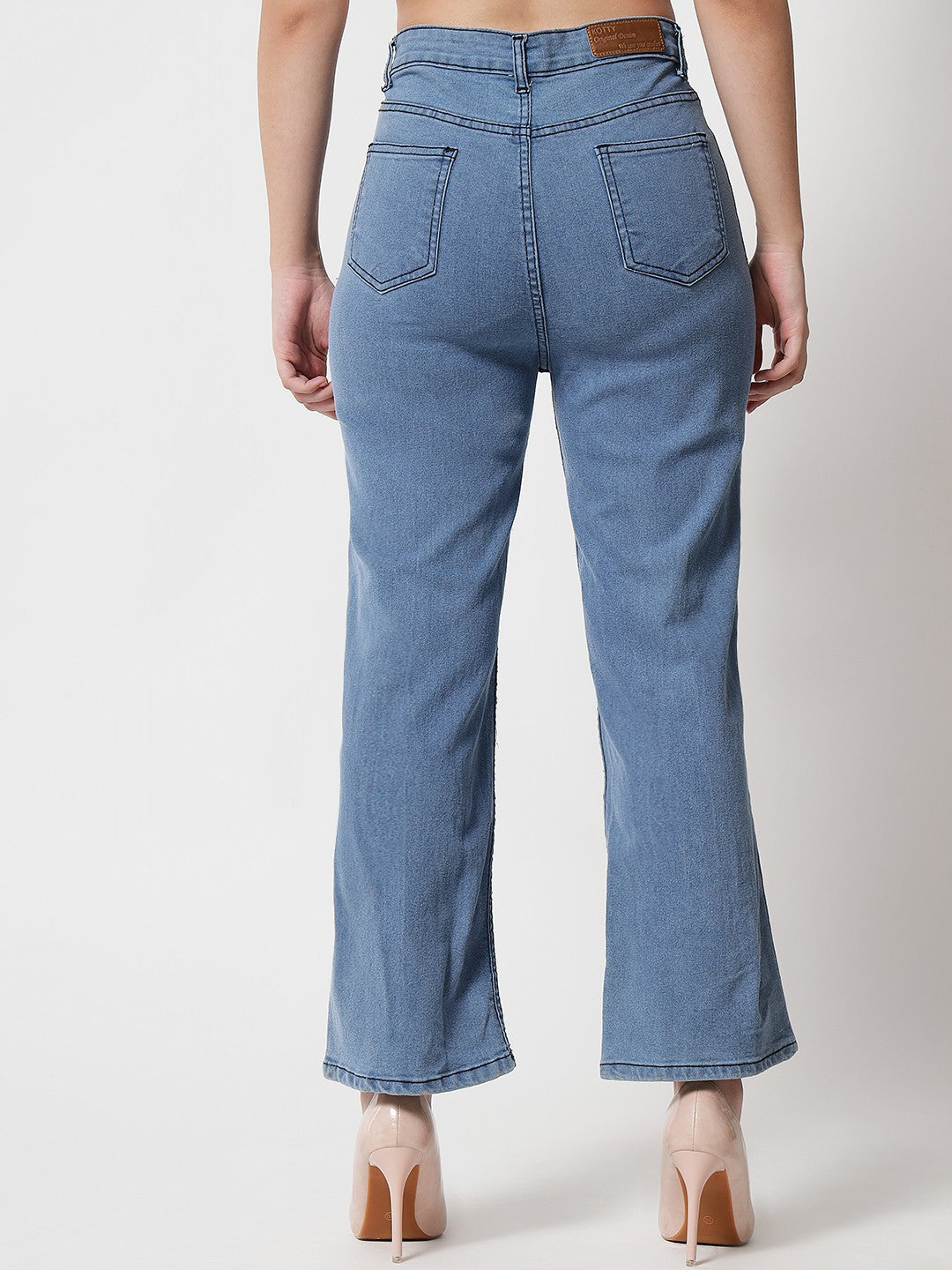 KOTTY Regular Women Light Blue Jeans 