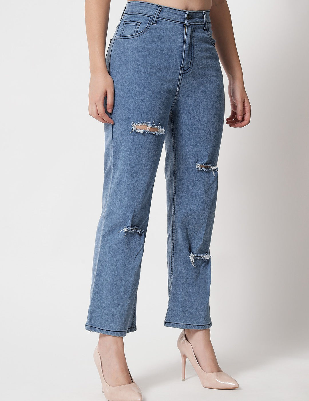 KOTTY Regular Women Light Blue Jeans 