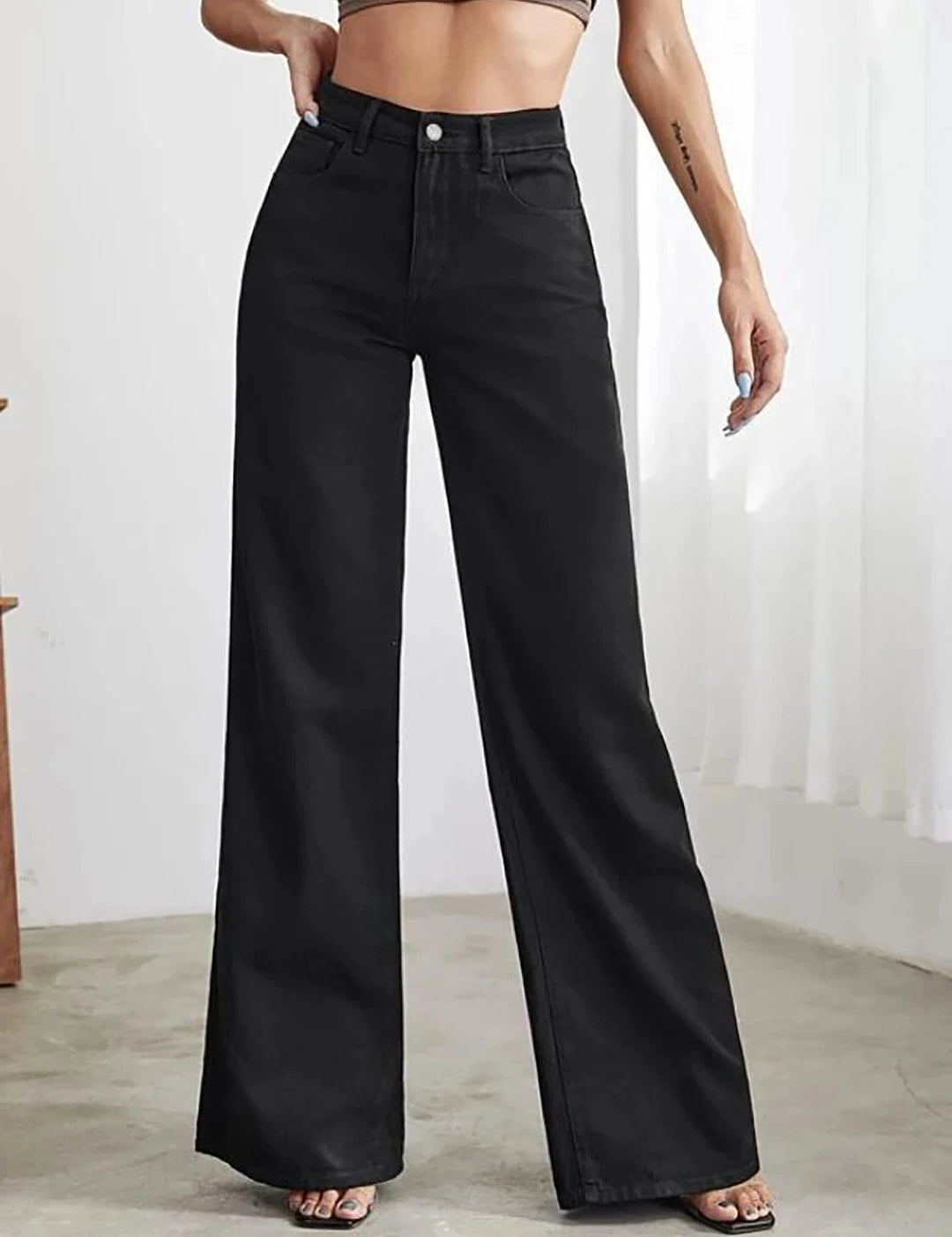 KOTTY Straight Fit Women Black Jeans 