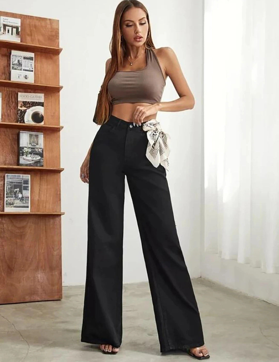 KOTTY Straight Fit Women Black Jeans 