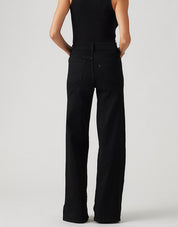 Women's Wide Leg Black Denim jeans