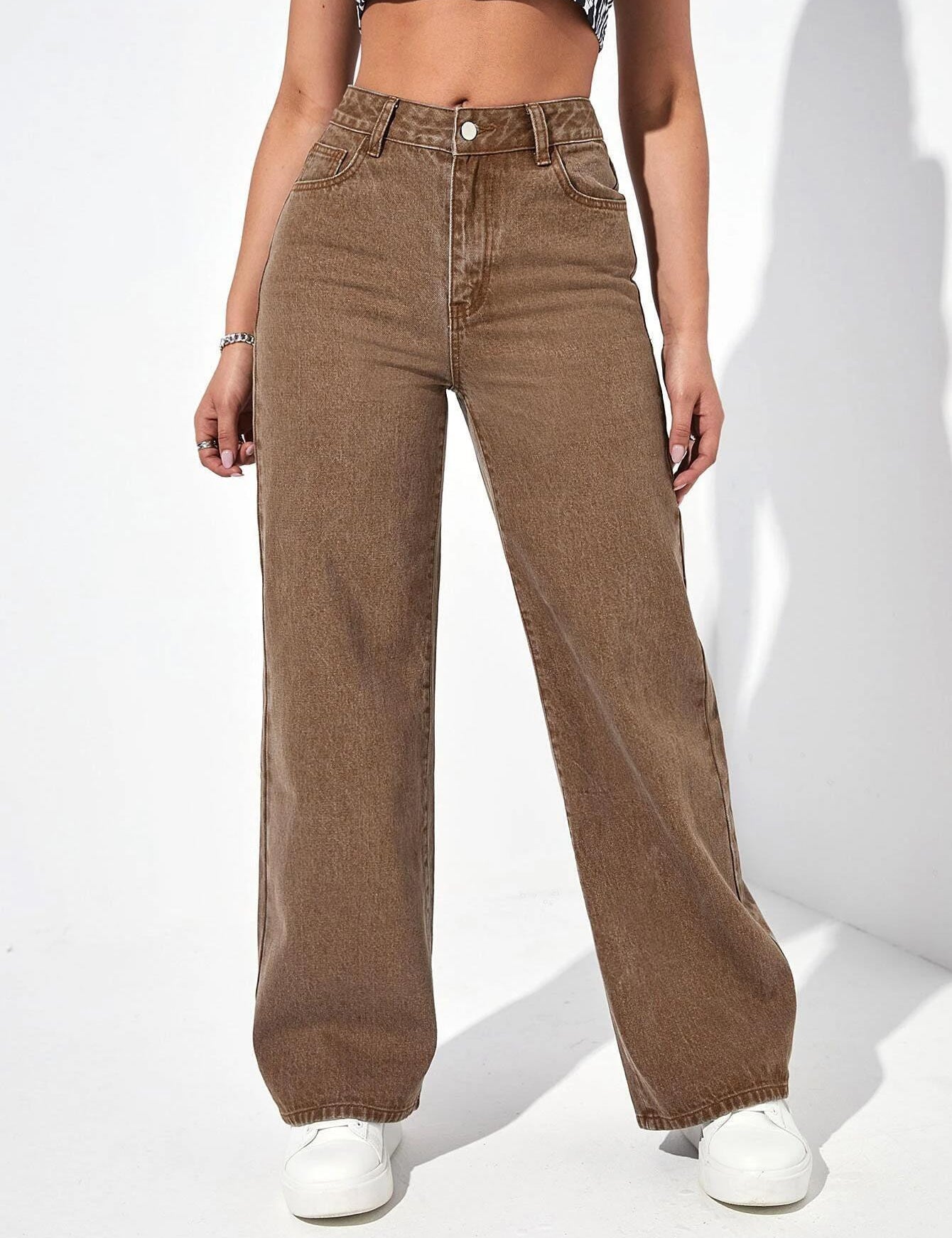 KOTTY Regular Women Brown Jeans 
