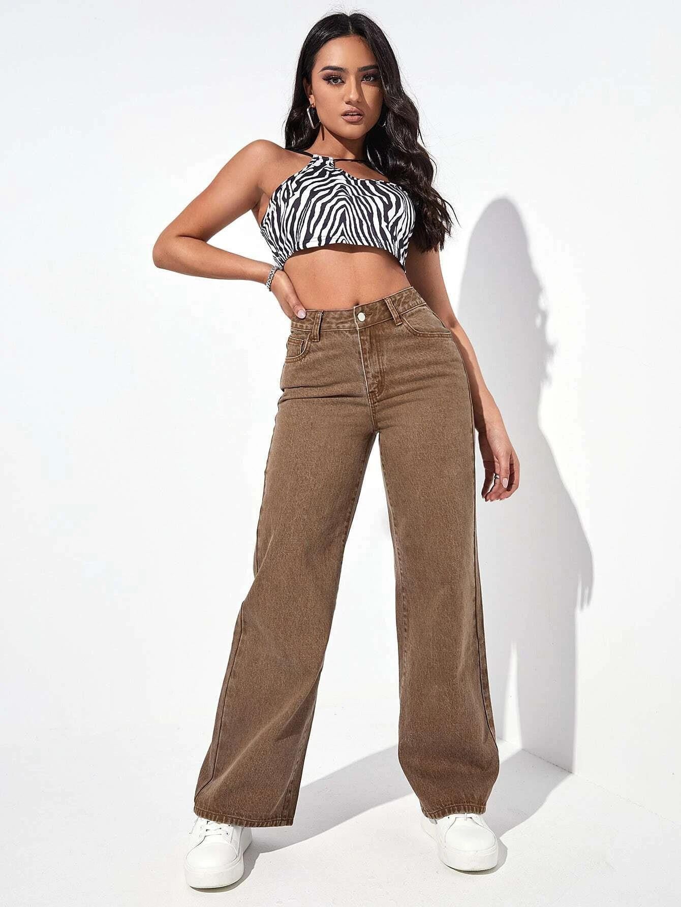 KOTTY Regular Women Brown Jeans 