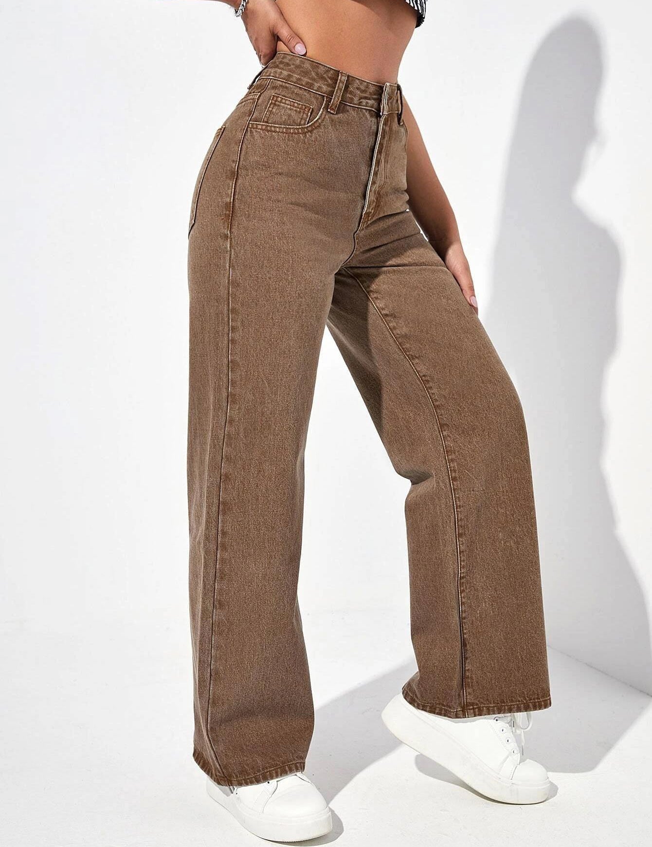 KOTTY Regular Women Brown Jeans 