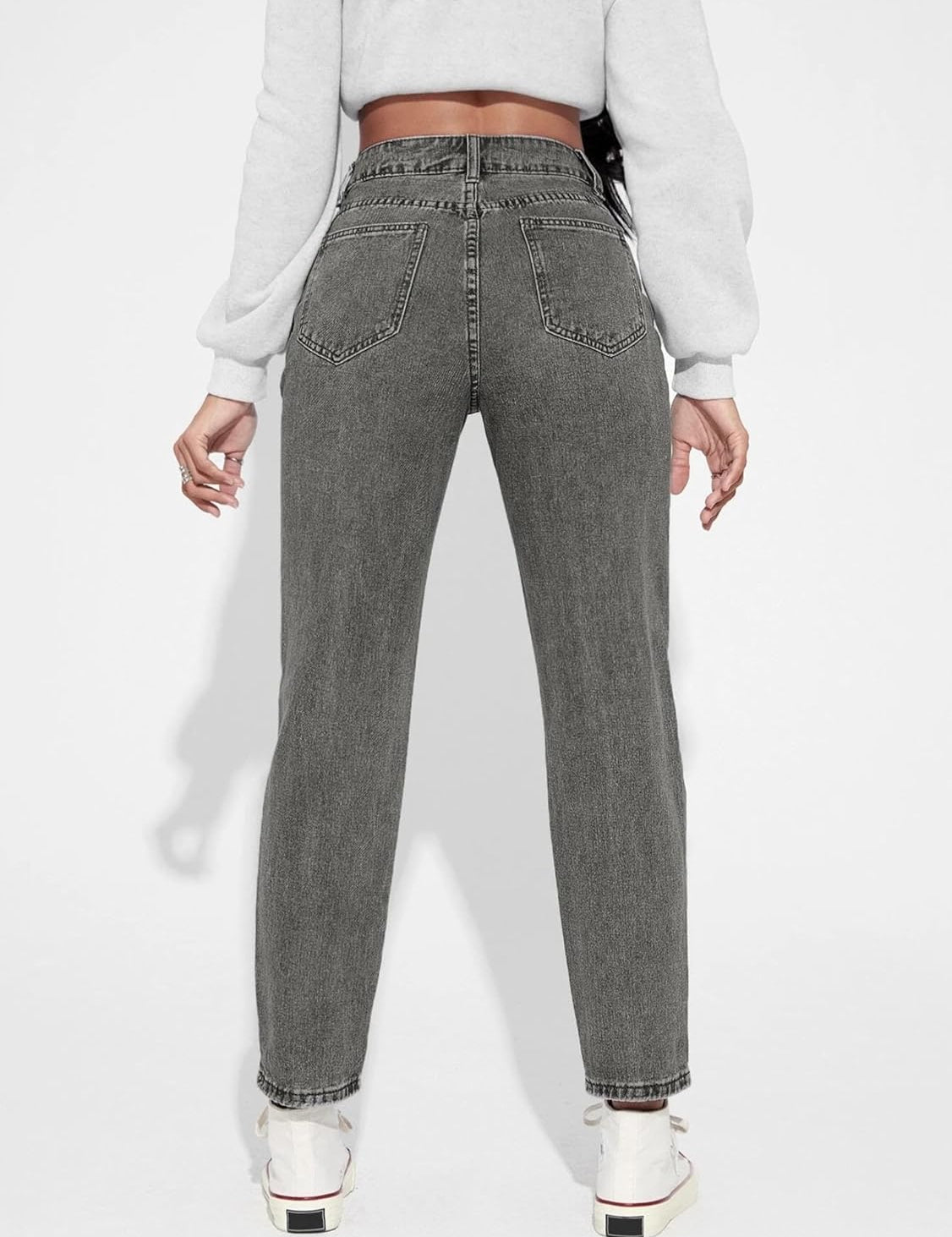 KOTTY Womens High Rise Cotton Lycra Blend Slim Fit Solid Jeans