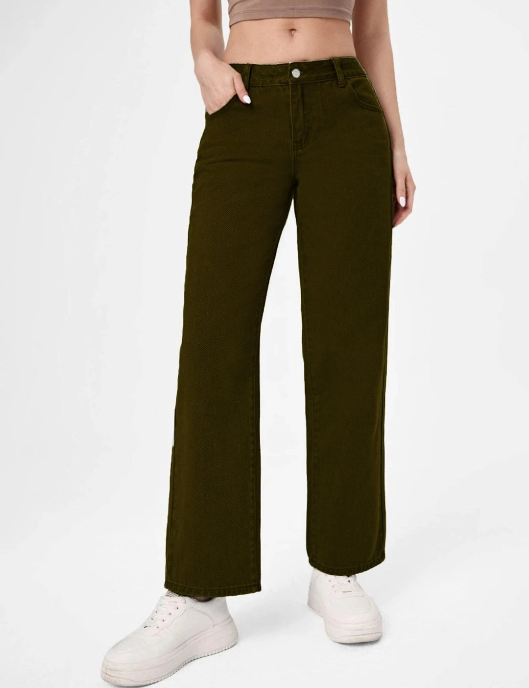 KOTTY Regular Women Green Jeans 