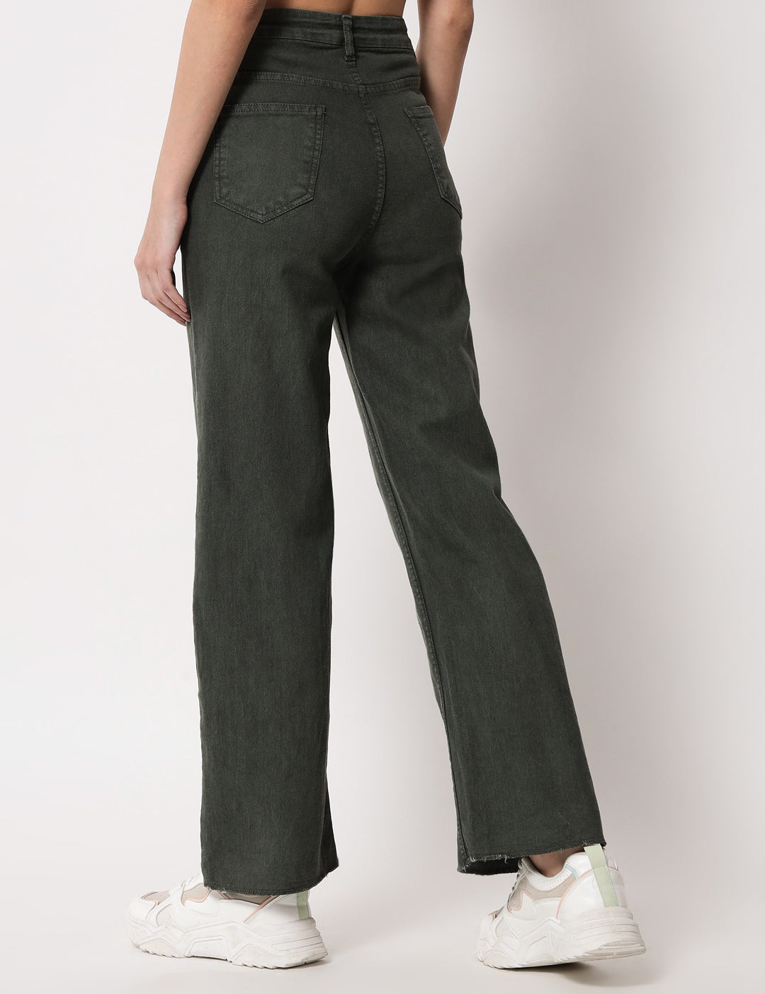 KOTTY Regular Women Dark Green Jeans 