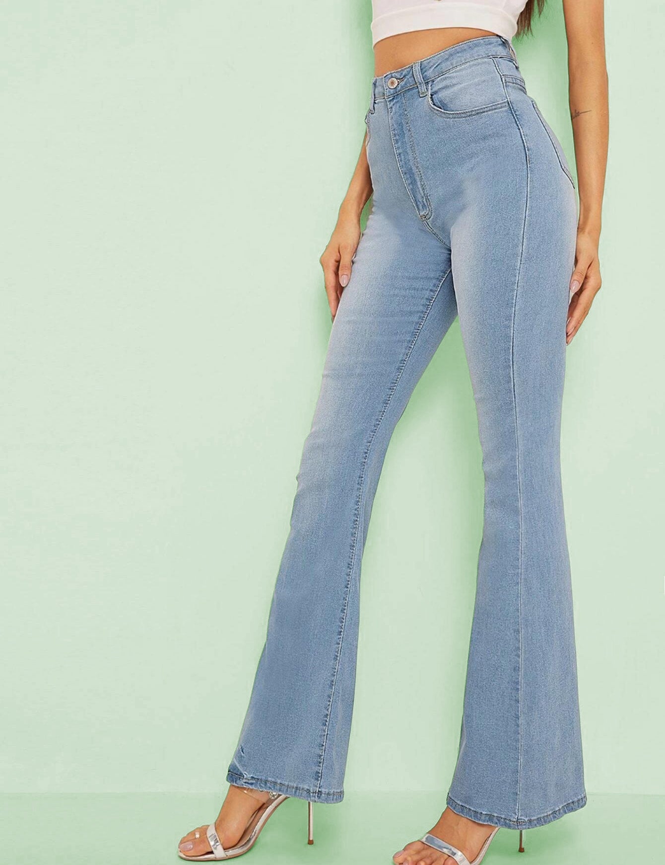 KOTTY Boot-Leg Women Blue Jeans 
