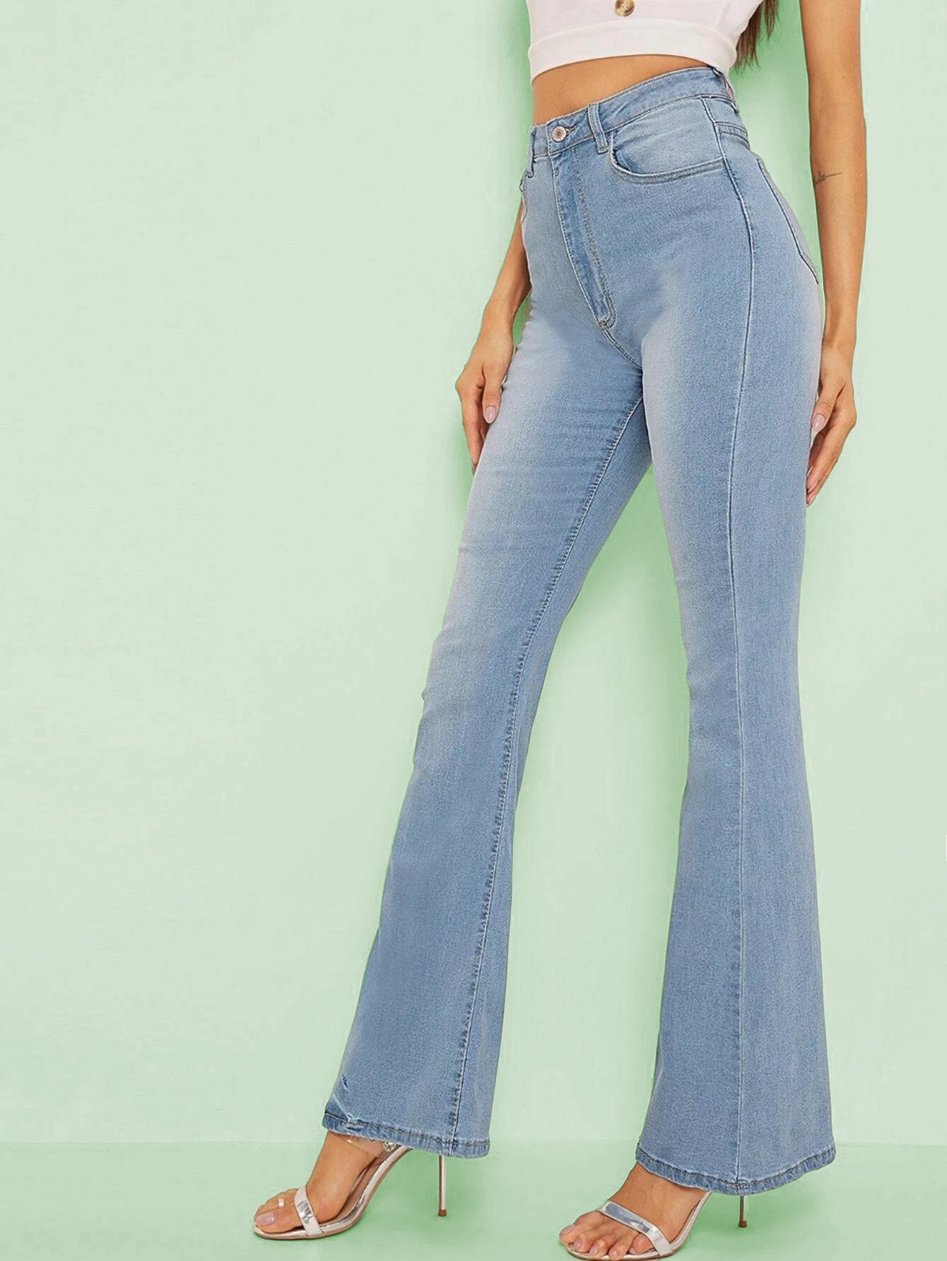 KOTTY Boot-Leg Women Blue Jeans 