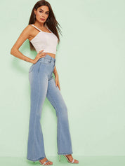 KOTTY Boot-Leg Women Blue Jeans 