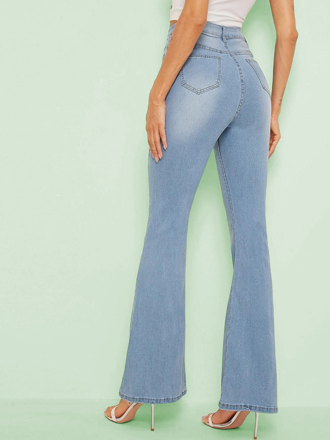 KOTTY Boot-Leg Women Blue Jeans 