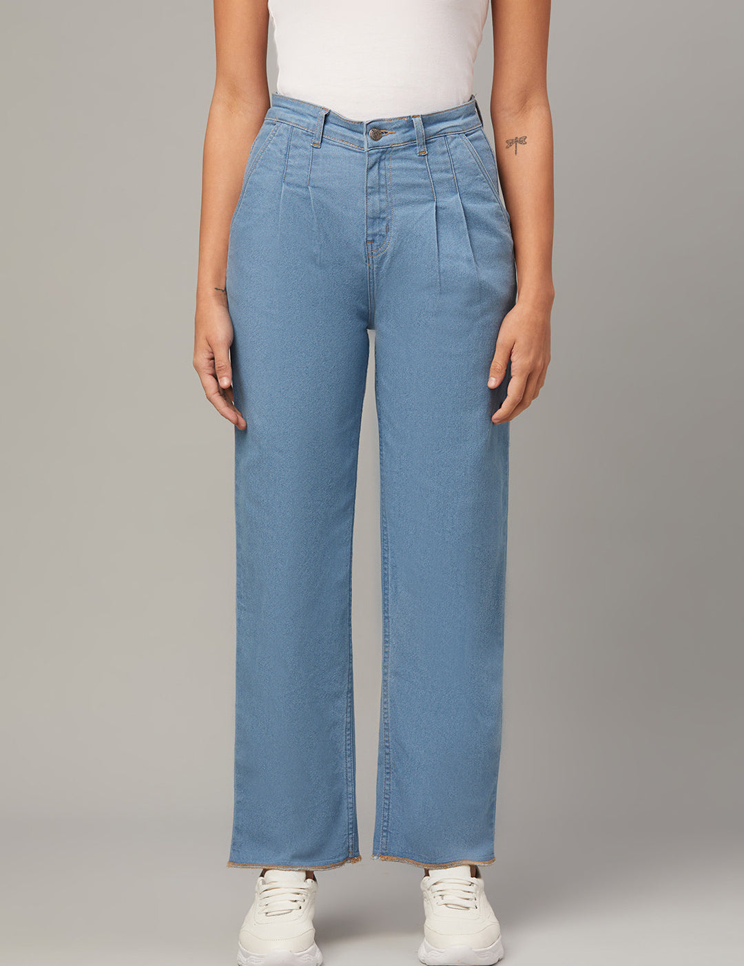 KOTTY Regular Women Light Blue Jeans 