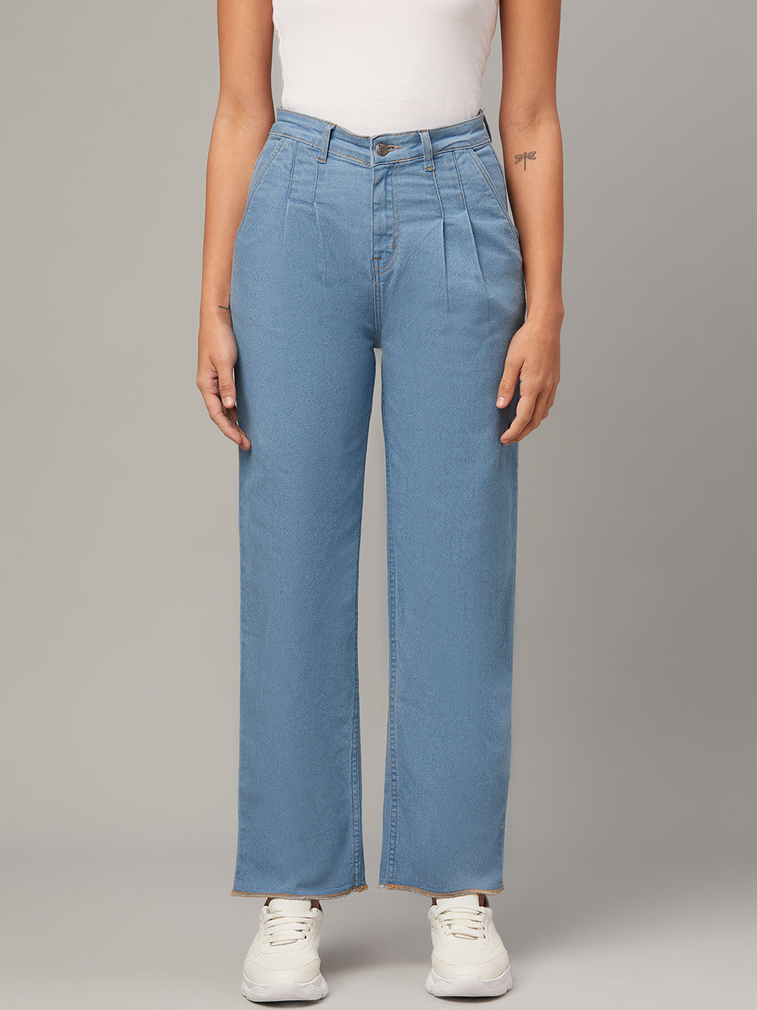 KOTTY Regular Women Light Blue Jeans 