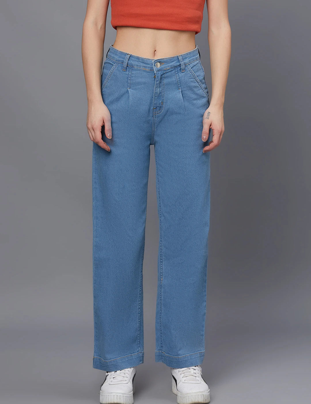 KOTTY Regular Women Light Blue Jeans 