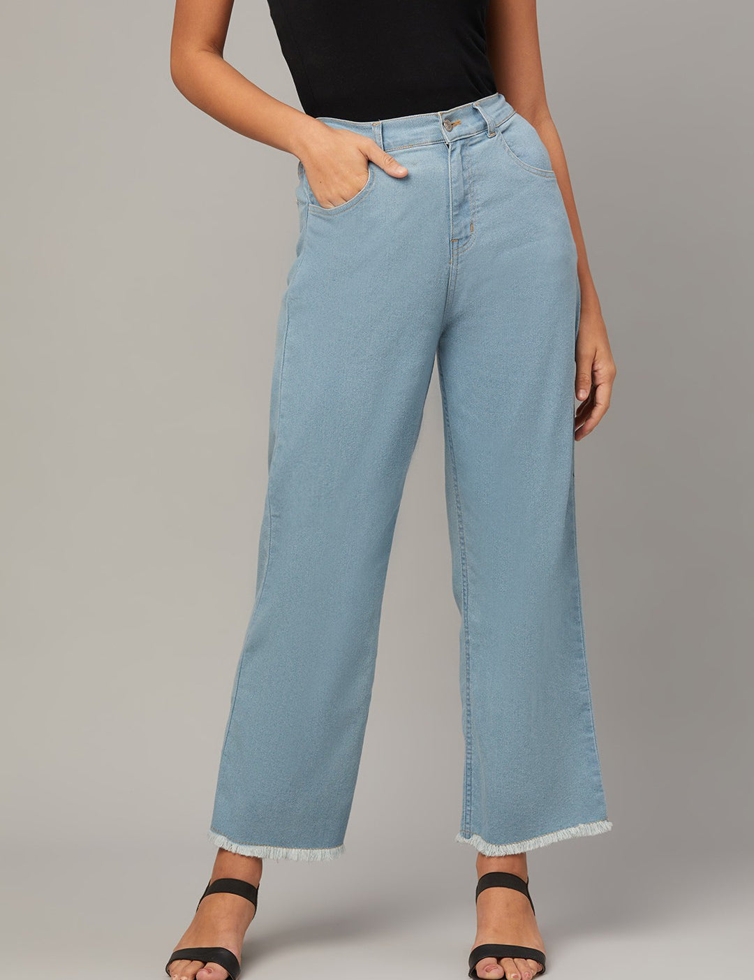KOTTY Regular Women Light Blue Jeans 